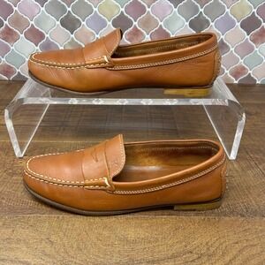 Women's Kroll Soft Leather Driving Loafers, Made in Italy, Tan EU38.5/US 8-8.5‎